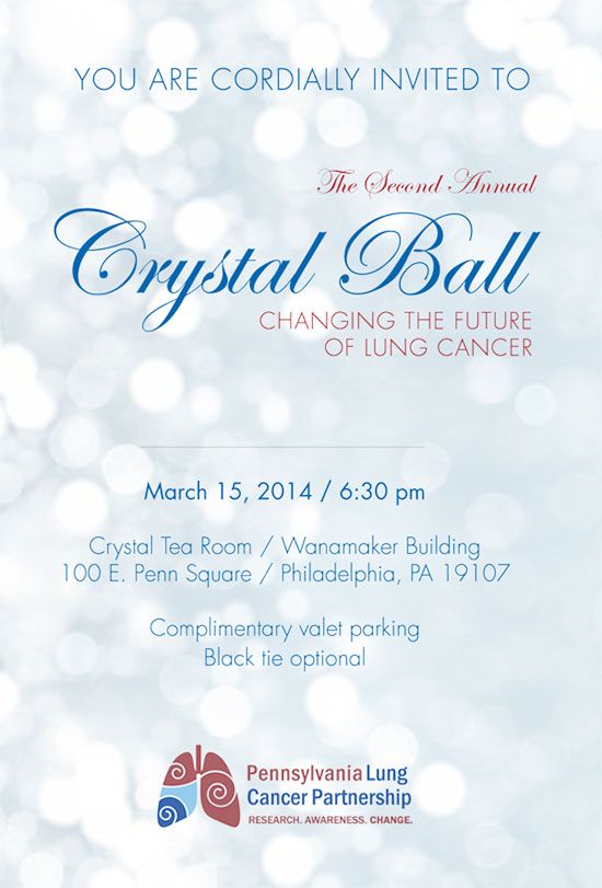 Details on 2nd Annual Crystal Ball - Changing the Future of Lung Cancer