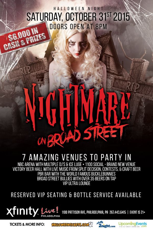 Details on Nightmare on Broad Street Halloween Bash