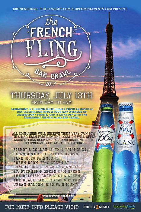 Details on The Fairmount French Fling Bar Crawl